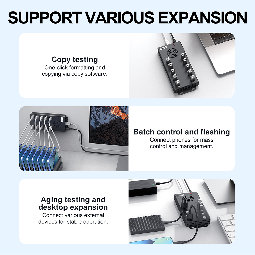 10 Port Fast Charging USB Hub  - Usb Hub review and price