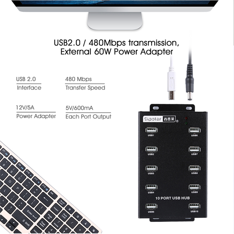 Sipolar Usb Desk Hub A-300 10  - Usb Hub review and price