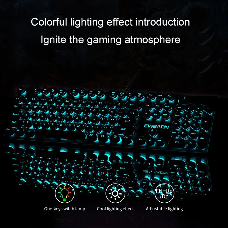 Retro Punk Mechanical Feel Key - Laptop Mouse review and price