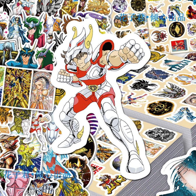 101Pcs Saint Seiya Anime Stick - Laptop Original Accessories review and price