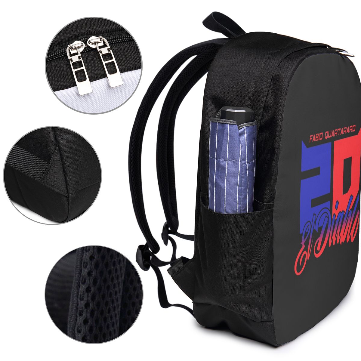 Fabio Quartararo El Diablo Num - Laptop Bag review and price