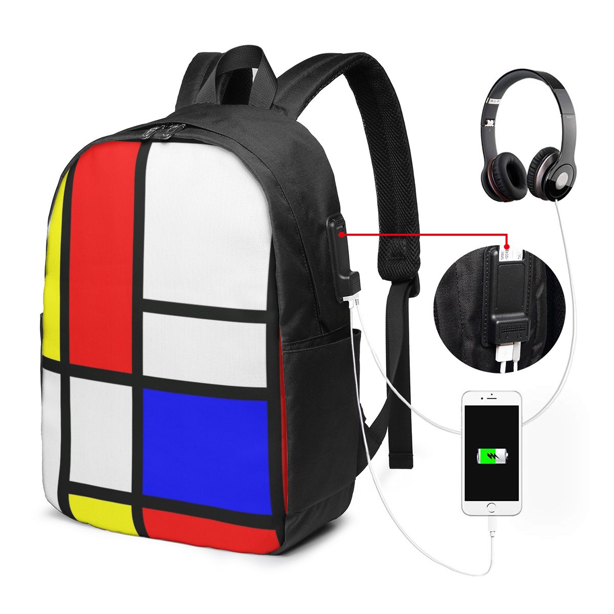 Piet Mondrian Composition  Bac - Laptop Bag review and price