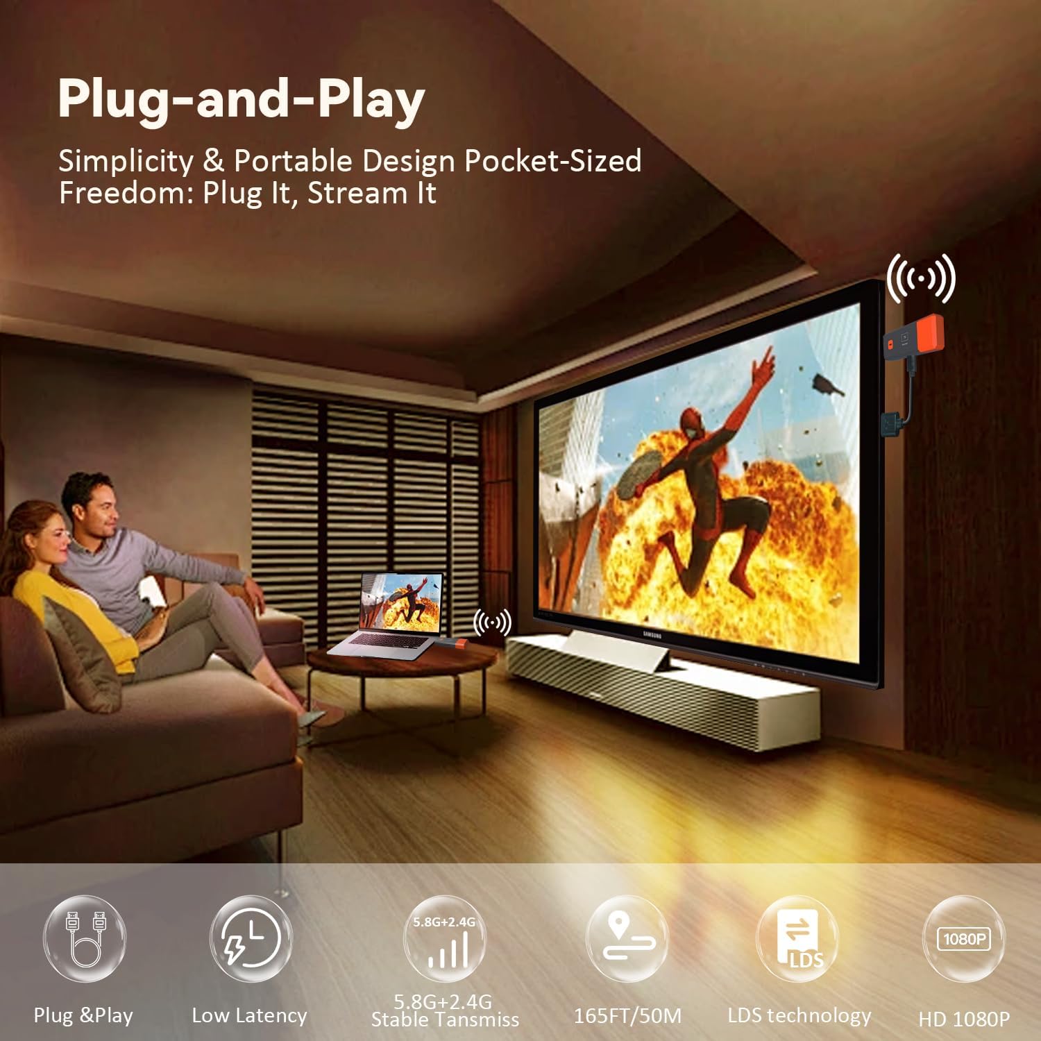 50M Wireless Transmission Vide - Hdmi Cable review and price