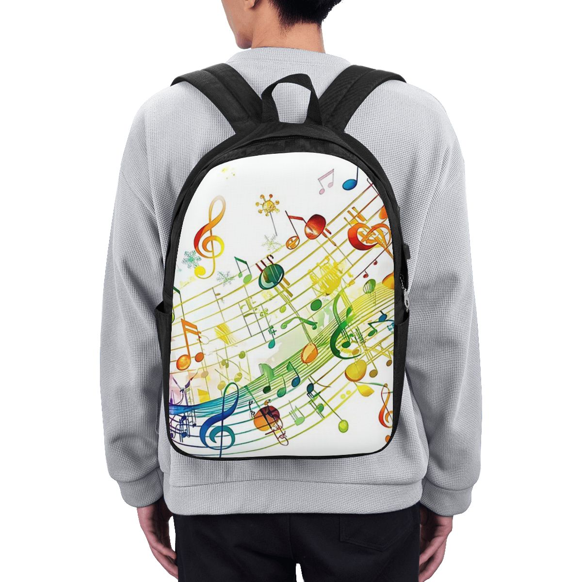 Abstract Piano Keys With Music - Laptop Bag review and price
