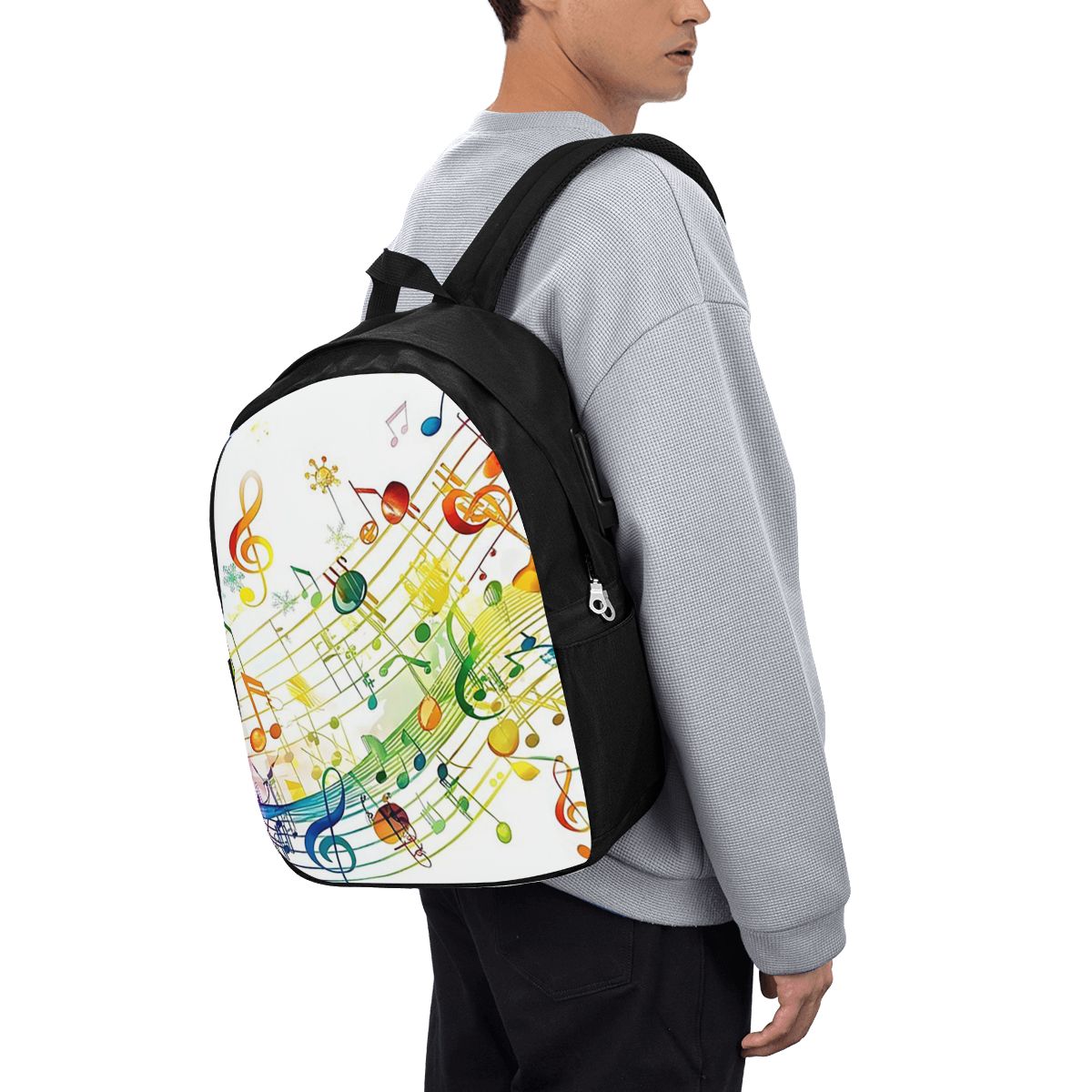 Abstract Piano Keys With Music - Laptop Bag review and price