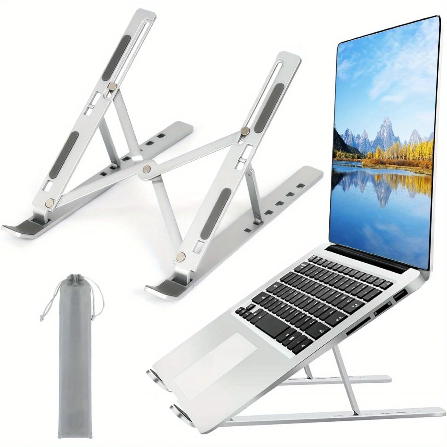 Adjustable Aluminum Laptop Sta - Laptop Cooling Pad review and price