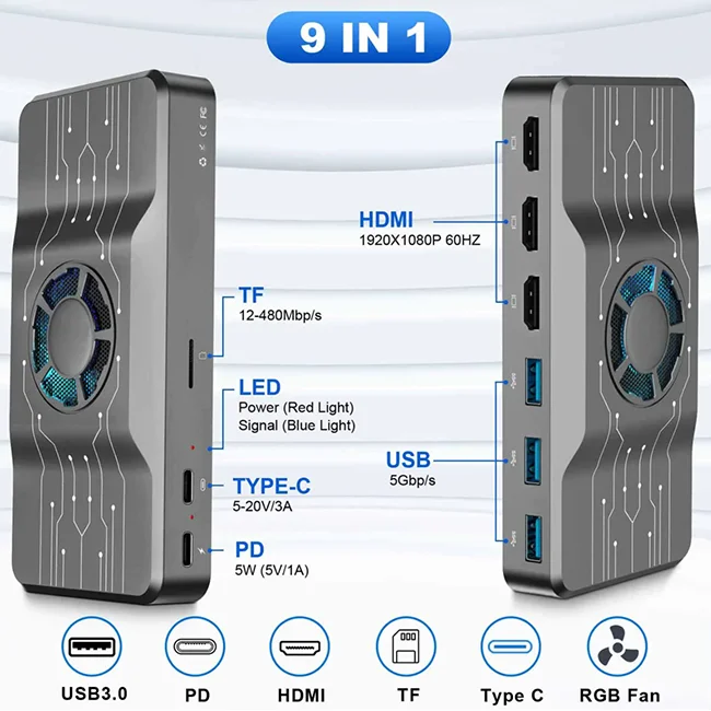 OFIYAA USB 3.0 Docking Station - Usb Hub review and price