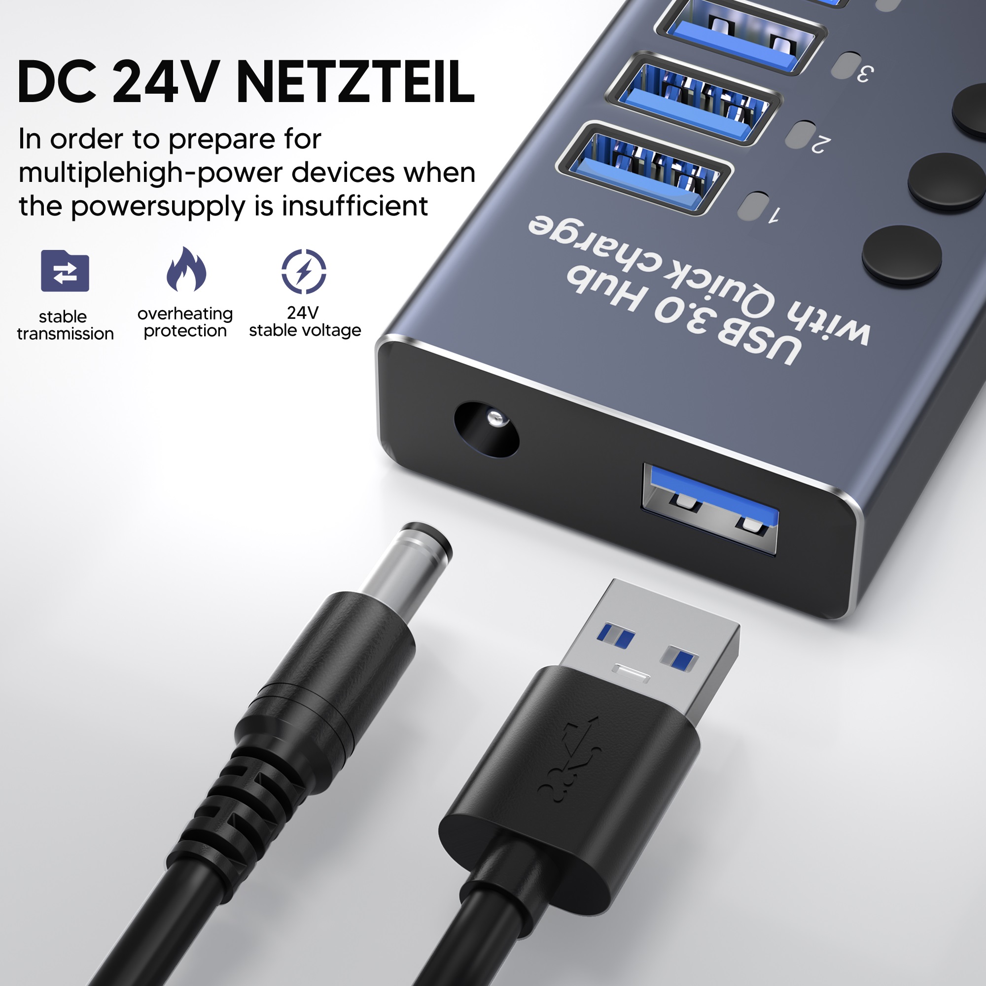 10 Port Aluminum Alloy High Sp - Usb Hub review and price