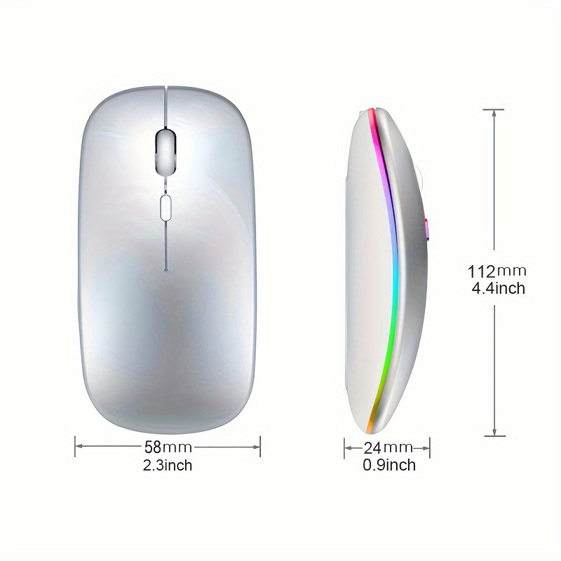 Wireless Mouse RGB Rechargeabl - Laptop Mouse review and price
