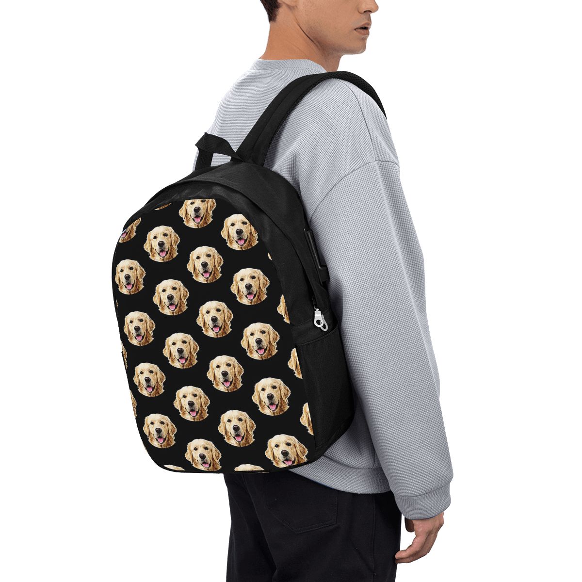 Funny Golden Retriever Face Po - Laptop Bag review and price