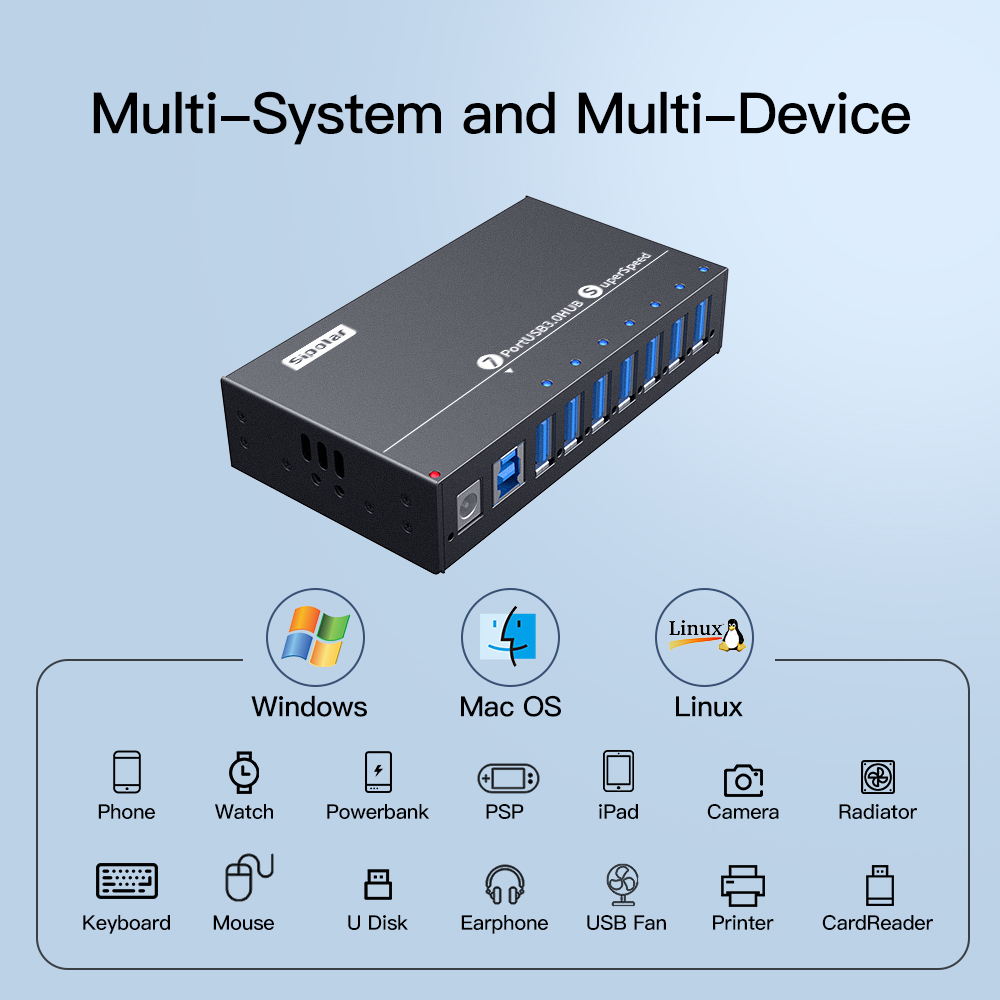 A-173 Industrial 7 Port USB 3. - Usb Hub review and price