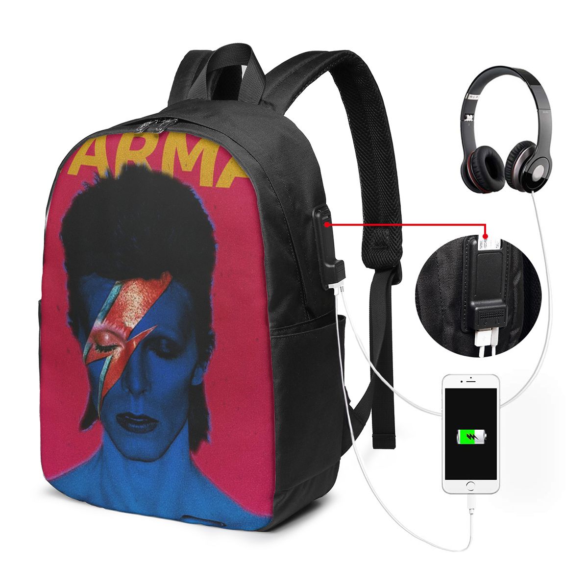 Davids Bowied Backpack Travel  - Laptop Bag review and price